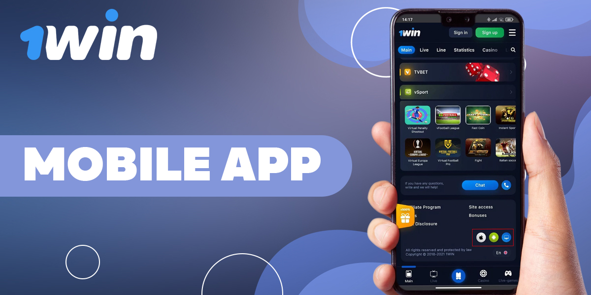 Instructions on how to download and install 1Win sports betting app 