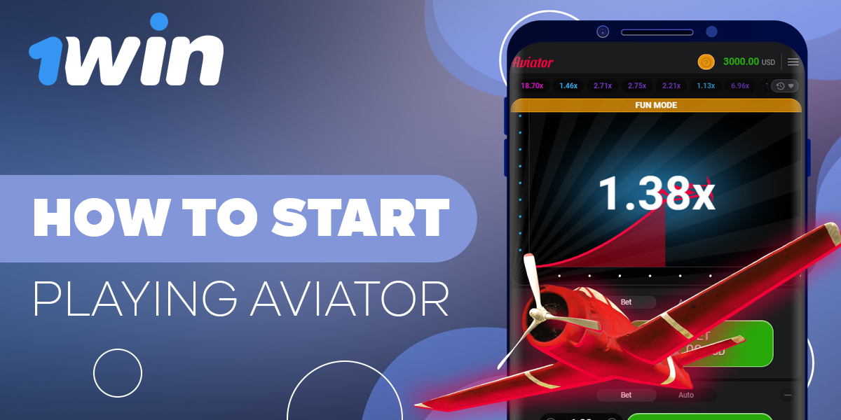 Step by step instructions for beginners how to start playing Aviator on 1Win  