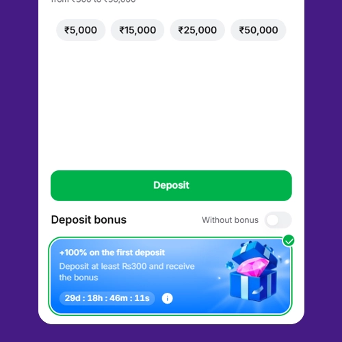 Confirm deposit on 1Win