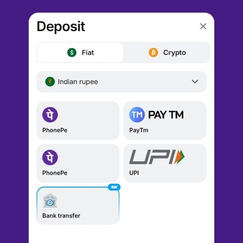 Make first deposit on 1Win