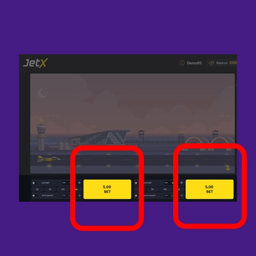 Set your JetX bet amount